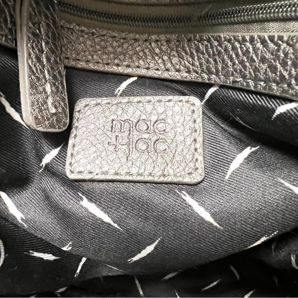 MAC+JAC Silver bowl Medium Backpack preppy academic - Picture 5 of 11
